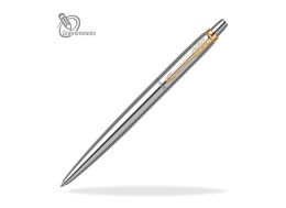 Zestaw długopis Parker Jotter Stalowy GT 23k złoto etui Premium